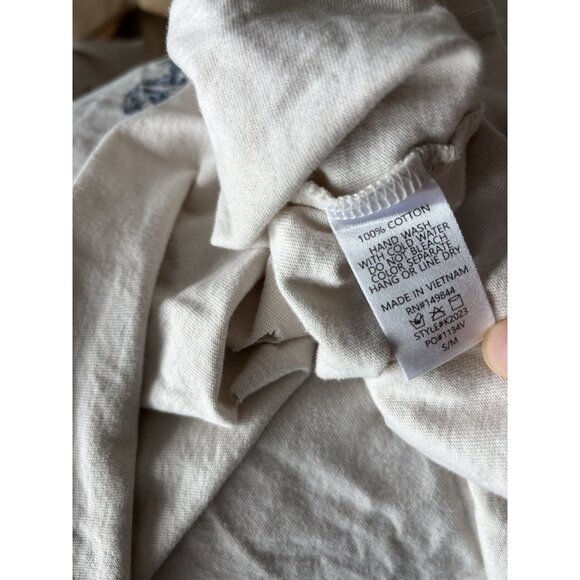 The Post Women’s Distressed Tee Cowboy Rodeo Size SMALL/MED Top USA boho Western - Picture 4 of 13